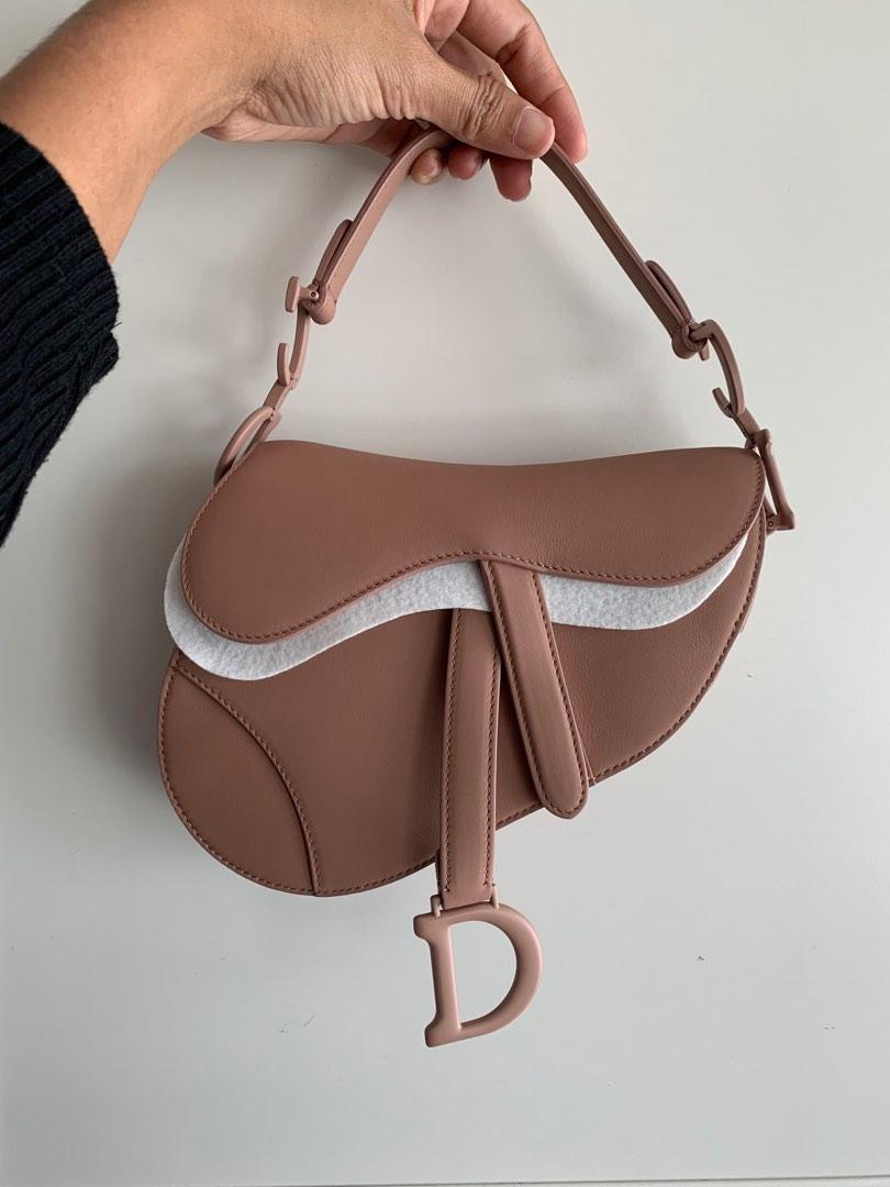 DIOR MINI SADDLE IN ULTRAMATTE BLUSH NUDE Women s Fashion Bags