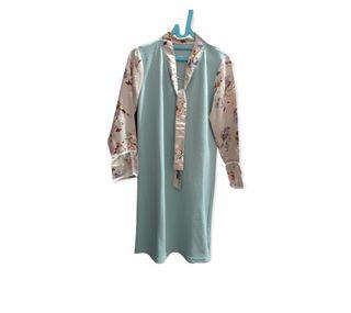 Dress Hijau(bisa buat bumil)