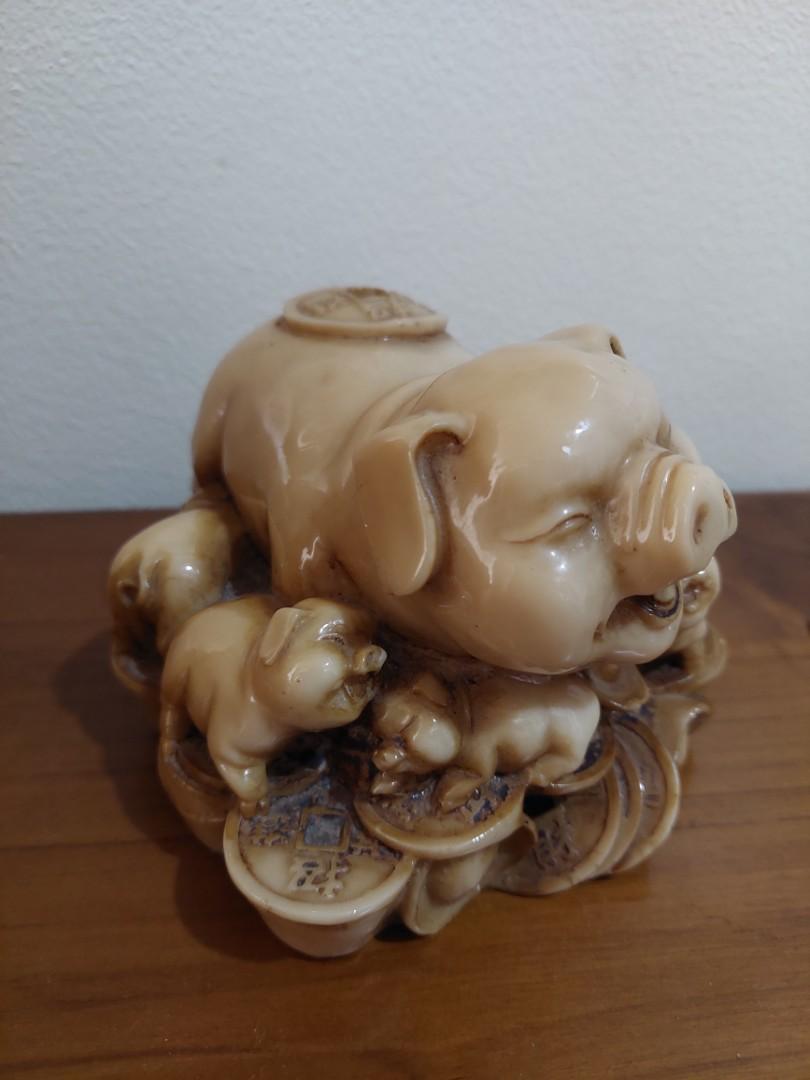 Feng Shui Pig Figurine, Furniture & Home Living, Home Decor, Other Home