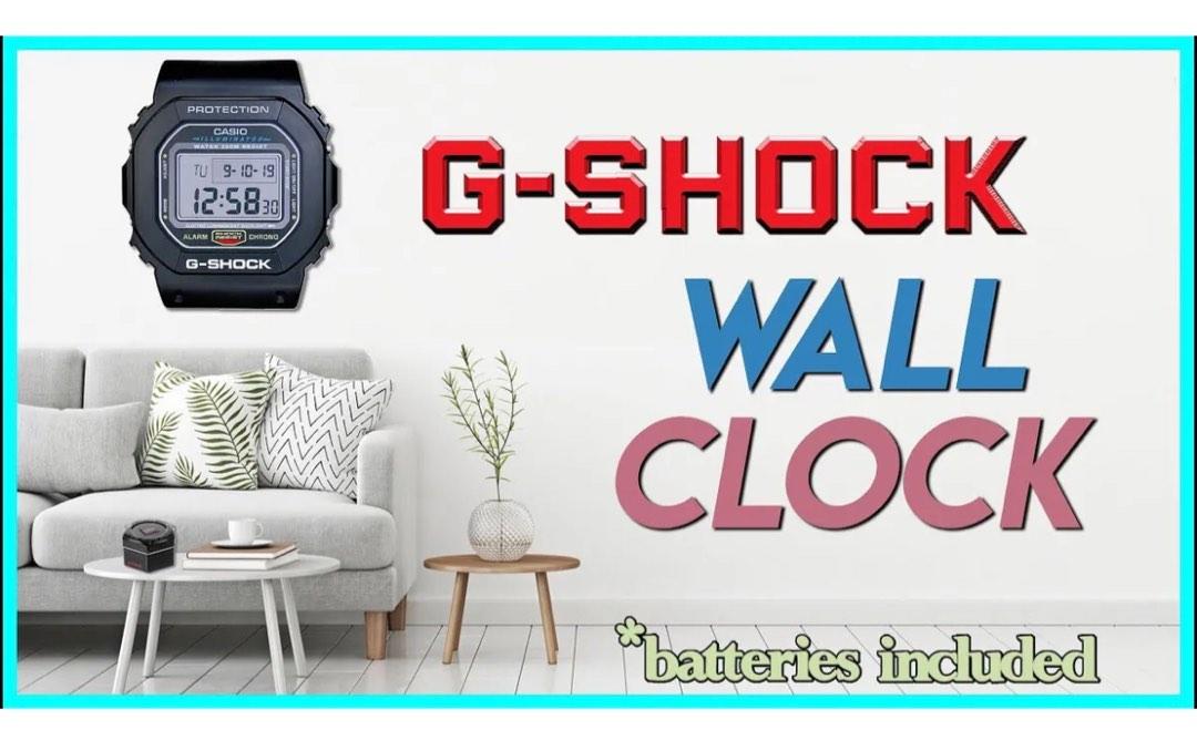 (Reserved) G Shock Wall Clock DW5600 Limited GShock, Luxury, Watches