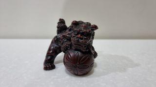 Good Luck Dragon Dog Statuette Feng Shui Chinese Dog