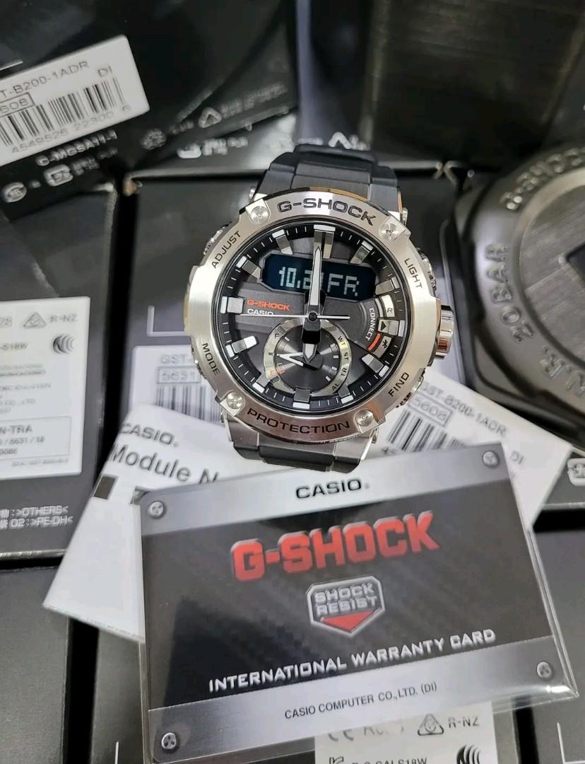 Gshock GST B200 1ADR Toughsolar Bluetooth Watch Men s Fashion