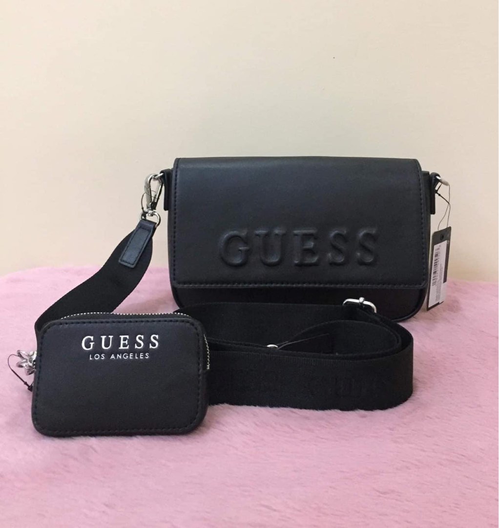 Guess Warren Crossbody Black, Women's Fashion, Bags u0026 Wallets, Cross-body  Bags on Carousell