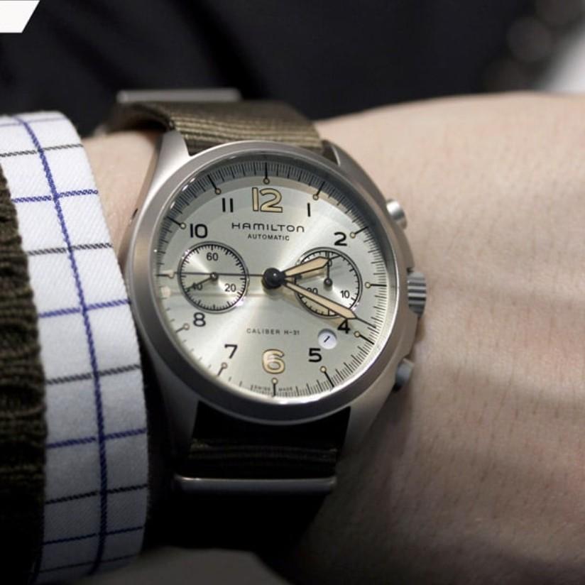 Hamilton Khaki Pilot Pioneer Auto Chrono Luxury Watches on Carousell