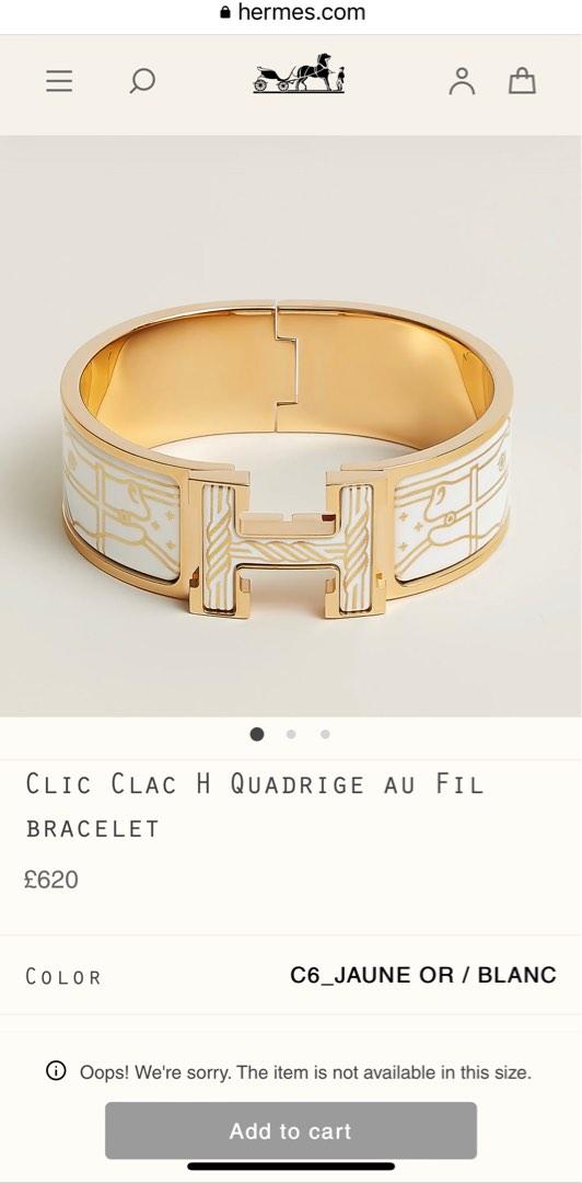 Clic Clac H Quadrige au Fil bracelet