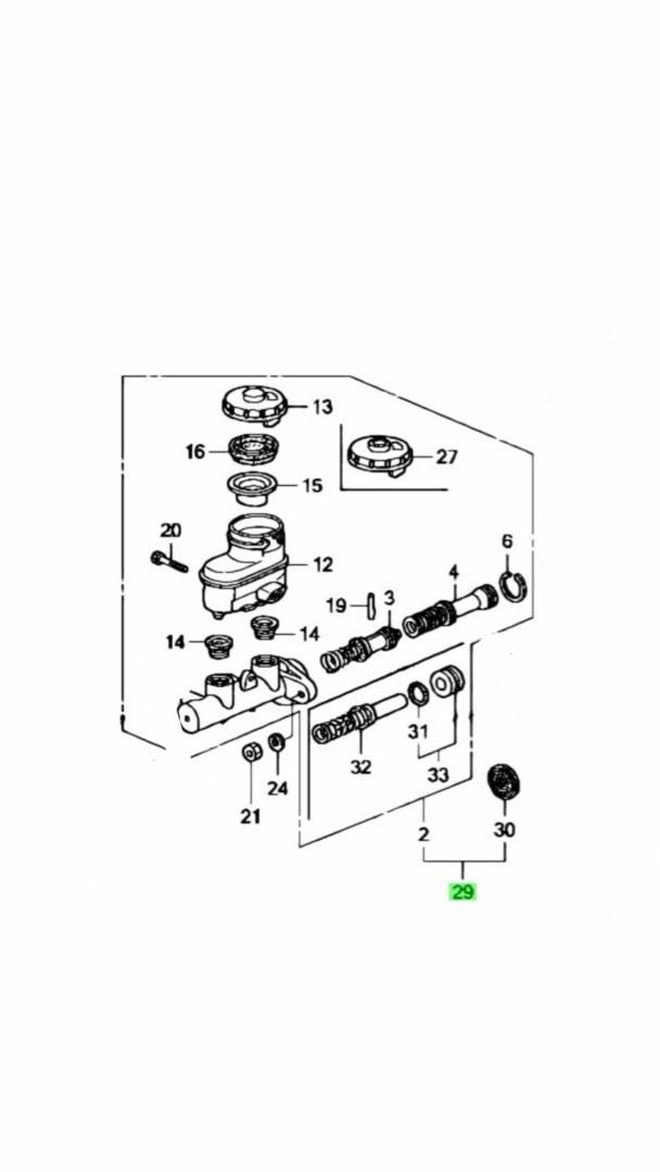 Honda S2000 Brake Master Cylinder Assembly (NEW), Car Accessories