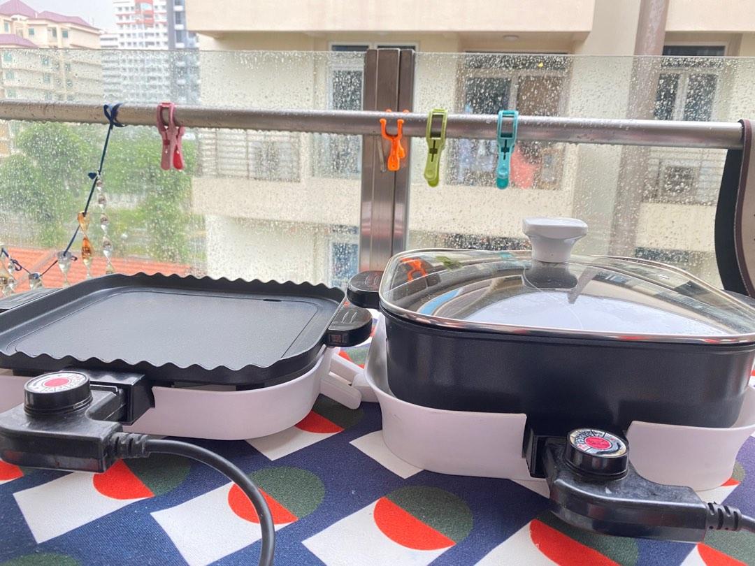 Hotpot & BBQ grill combo cooker mookata cooker, TV & Home Appliances