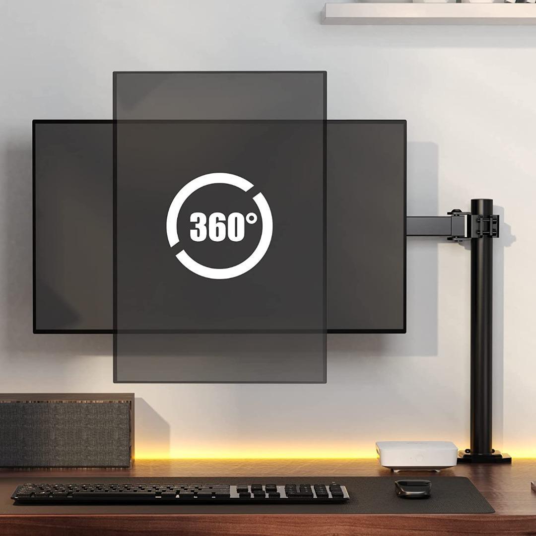 HUANUO Single Monitor Arm Desk Mount for 13 to 32 Inch Screens