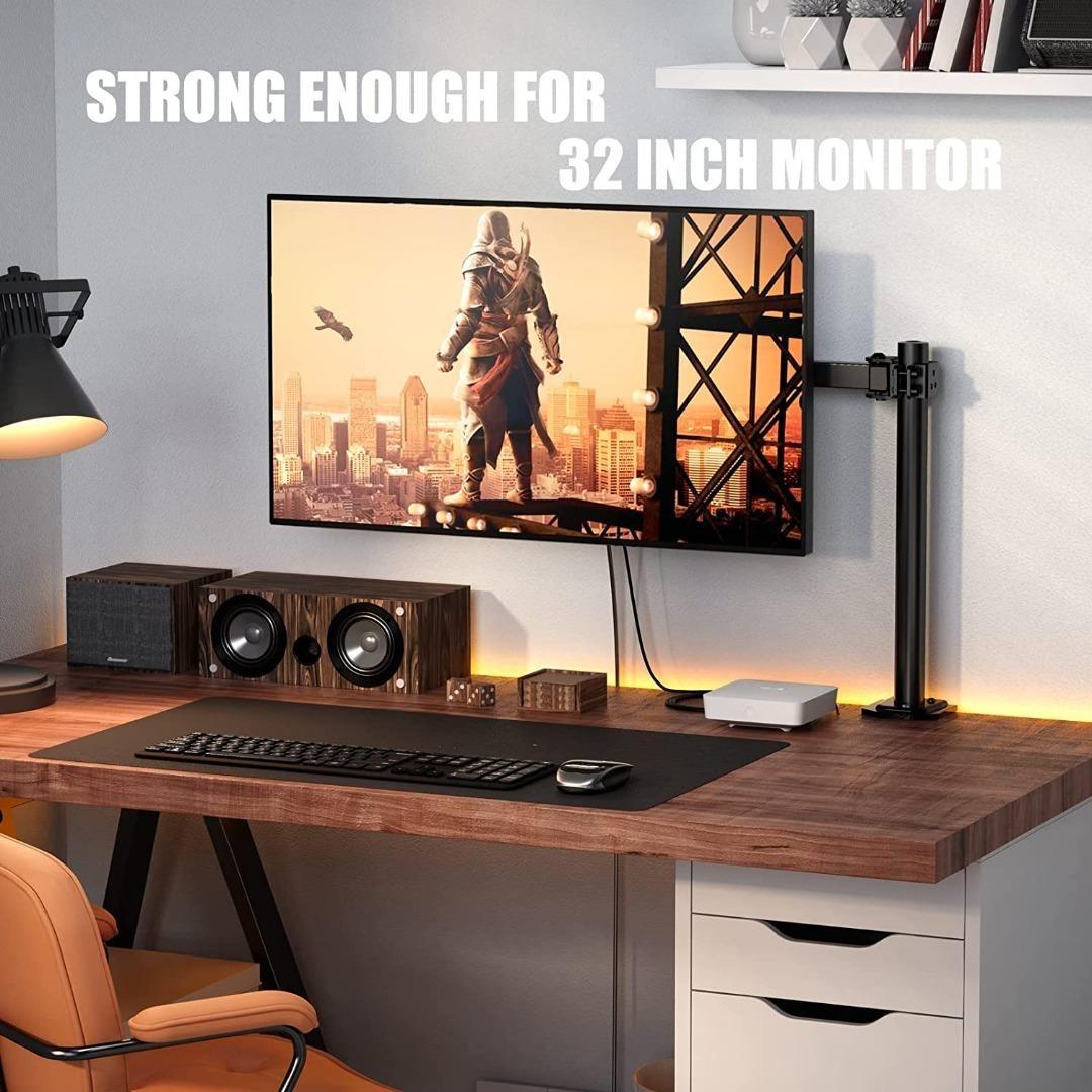 HUANUO Single Monitor Arm Desk Mount for 13 to 32 Inch Screens