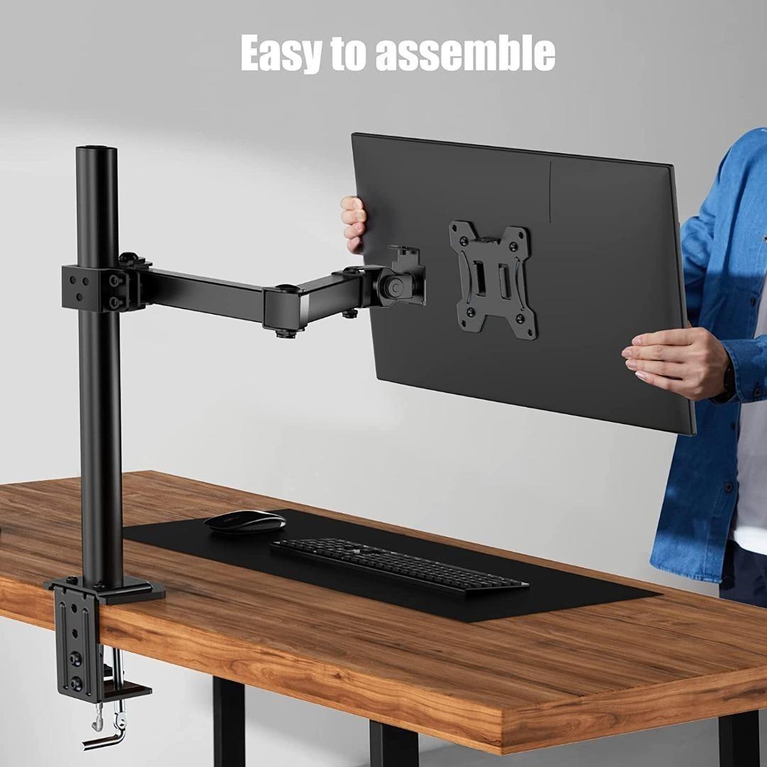 HUANUO Single Monitor Arm Desk Mount for 13 to 32 Inch Screens