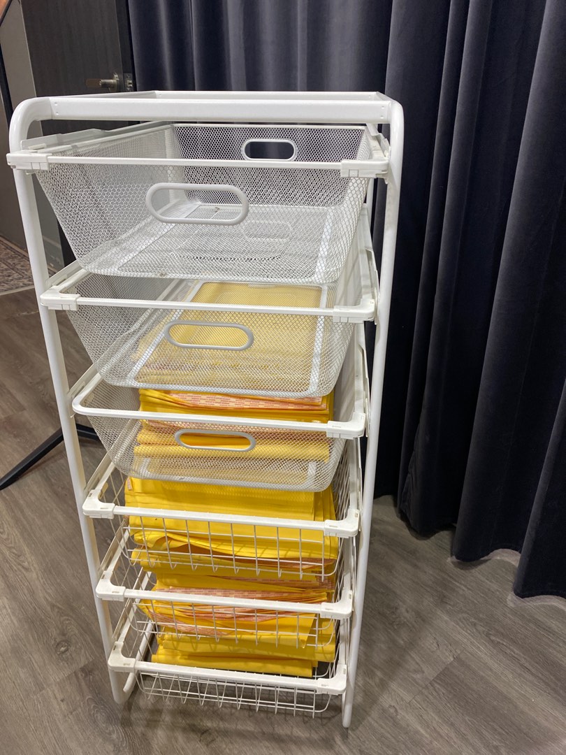 IKEA basket drawer unit with frame, Furniture & Home Living, Home