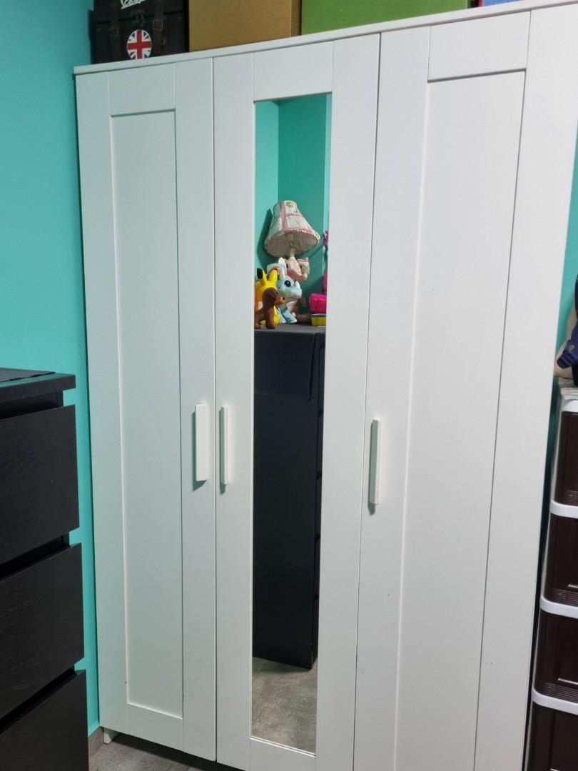 Ikea BRIMNES wardrobe, Furniture & Home Living, Furniture, Shelves