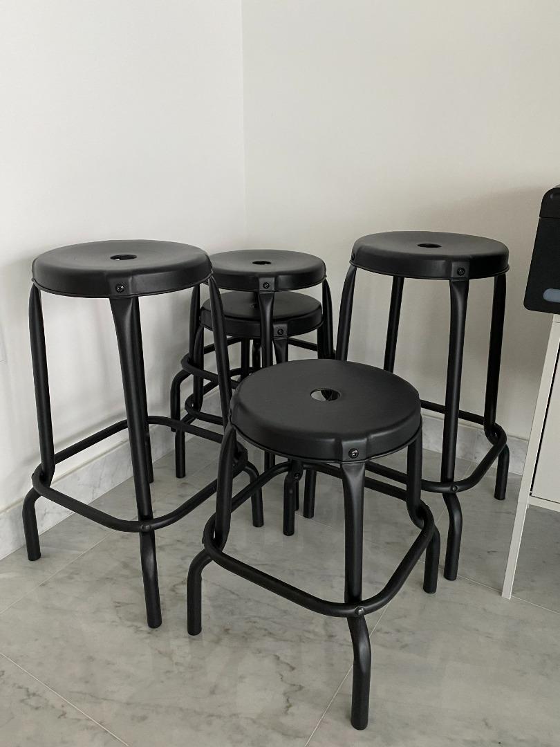 5 IKEA (RASKOG) Metal Stools , Furniture & Home Living, Furniture