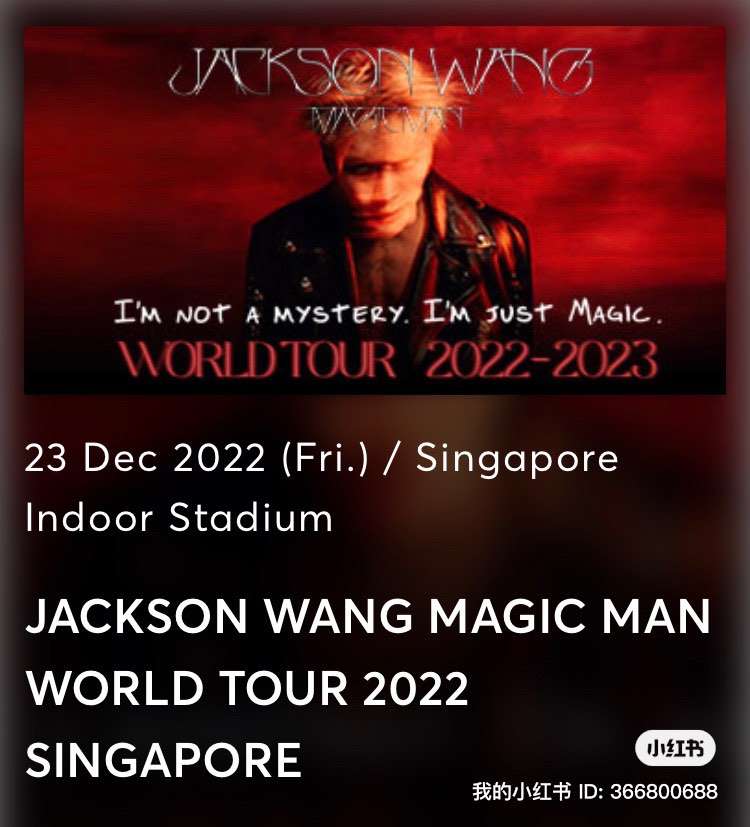 jackson wang magic man tour tickets