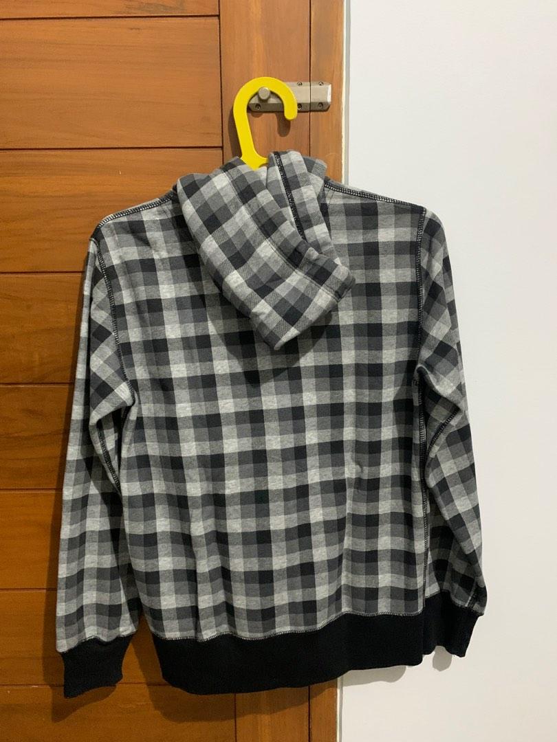Jaket kotak kotak uniqlo Clearance