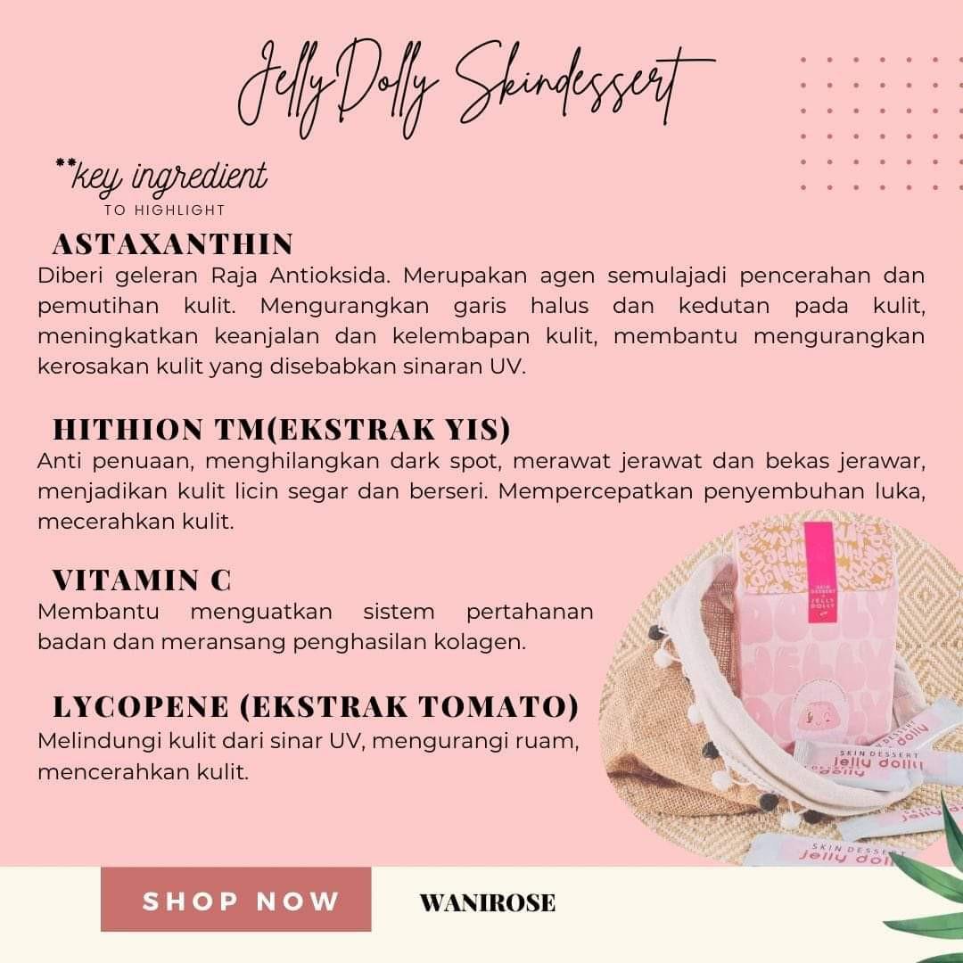 Jelly Dolly Skin Dessert, Health & Nutrition, Health Supplements