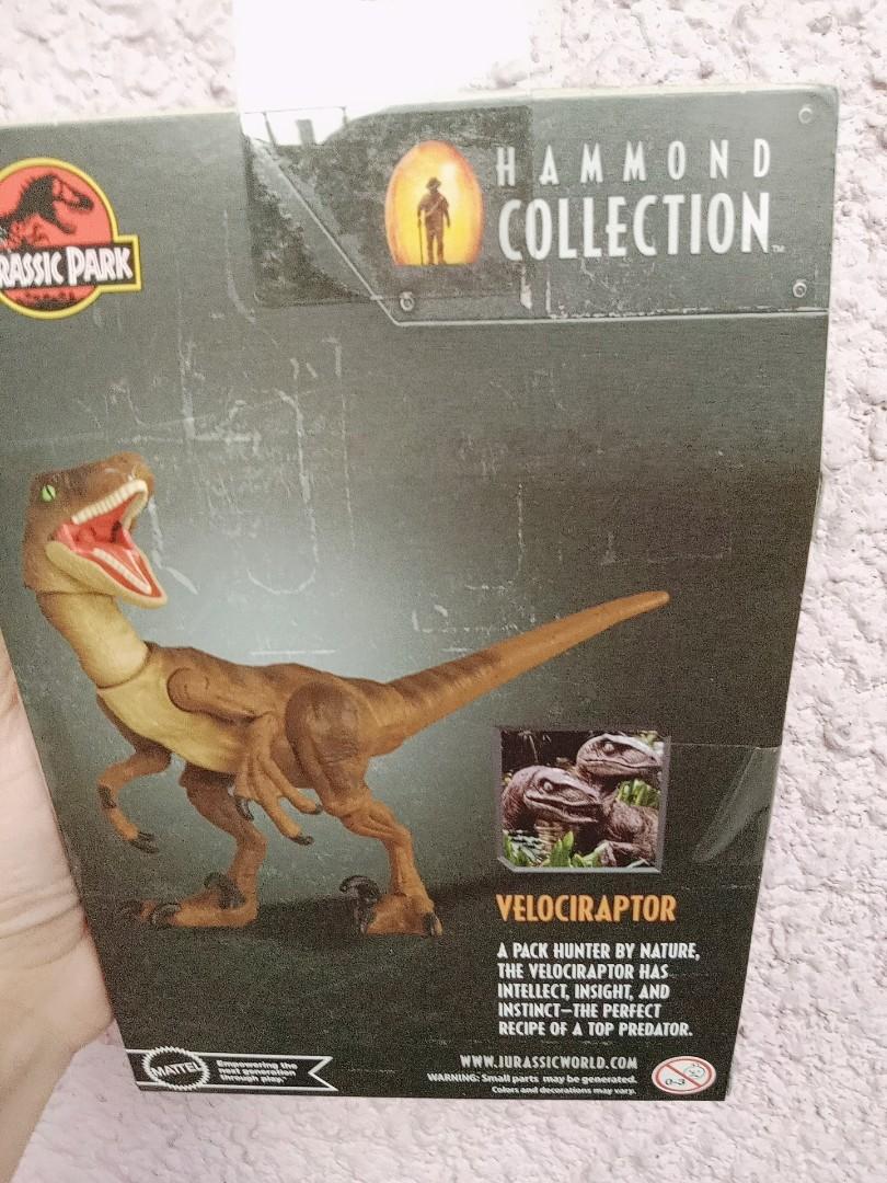 Jurassic World Hammond Collection Velociraptor, Jurassic Park Dinosaur ...