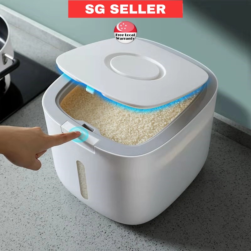 Kitchen Nano Rice Container Bucket Anti-Bug Sealed Rice Bucket Grain ...