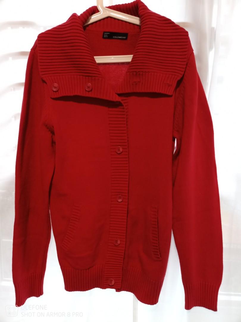 Red button 2024 down sweater