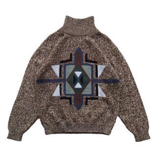 Knitwear Full Pattern Turtle Neck