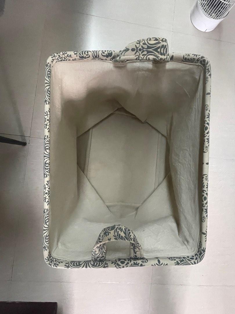 Laundry Hamper (Category: Laundry Baskets) located in Quezon City. Submitted by runningidol123 (Listing ID 1192030787, Image 2). Description: 17” x 17” x 13.5”.