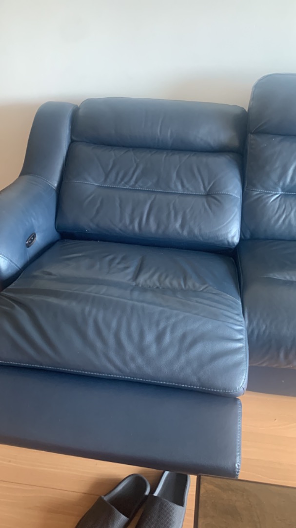 Leather Sofa (electric recliner), Furniture & Home Living, Furniture