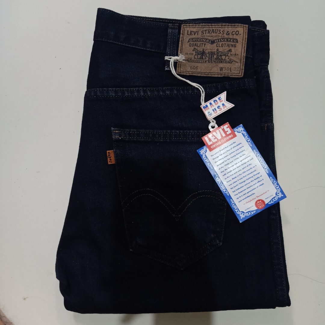 Levis Vintage clothing 606 made in USA, Men's Fashion, Bottoms, Jeans on  Carousell