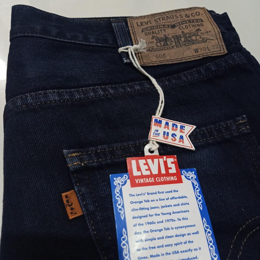 Levis Vintage clothing 606 made in USA, Men's Fashion, Bottoms 