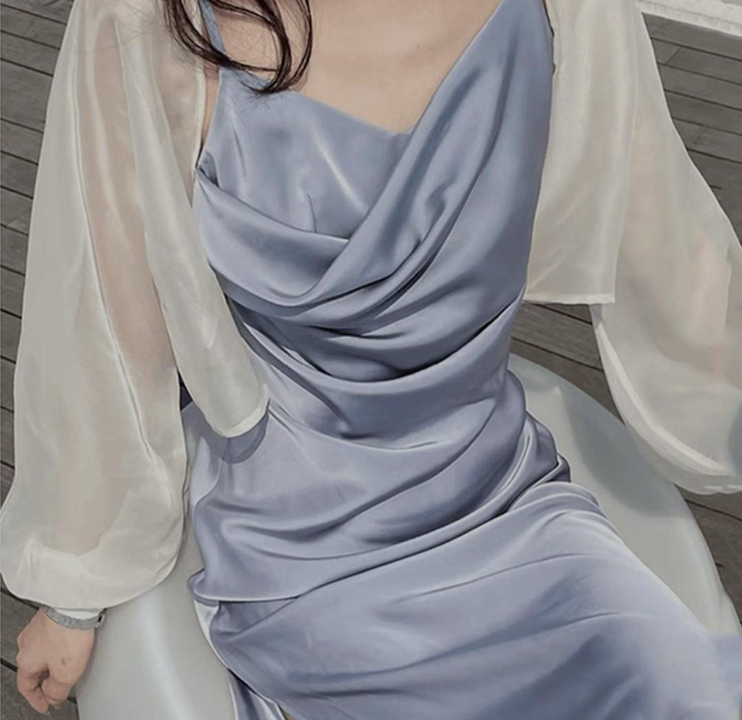 Light blue dress, Women's Fashion, Dresses & Sets, Dresses on Carousell