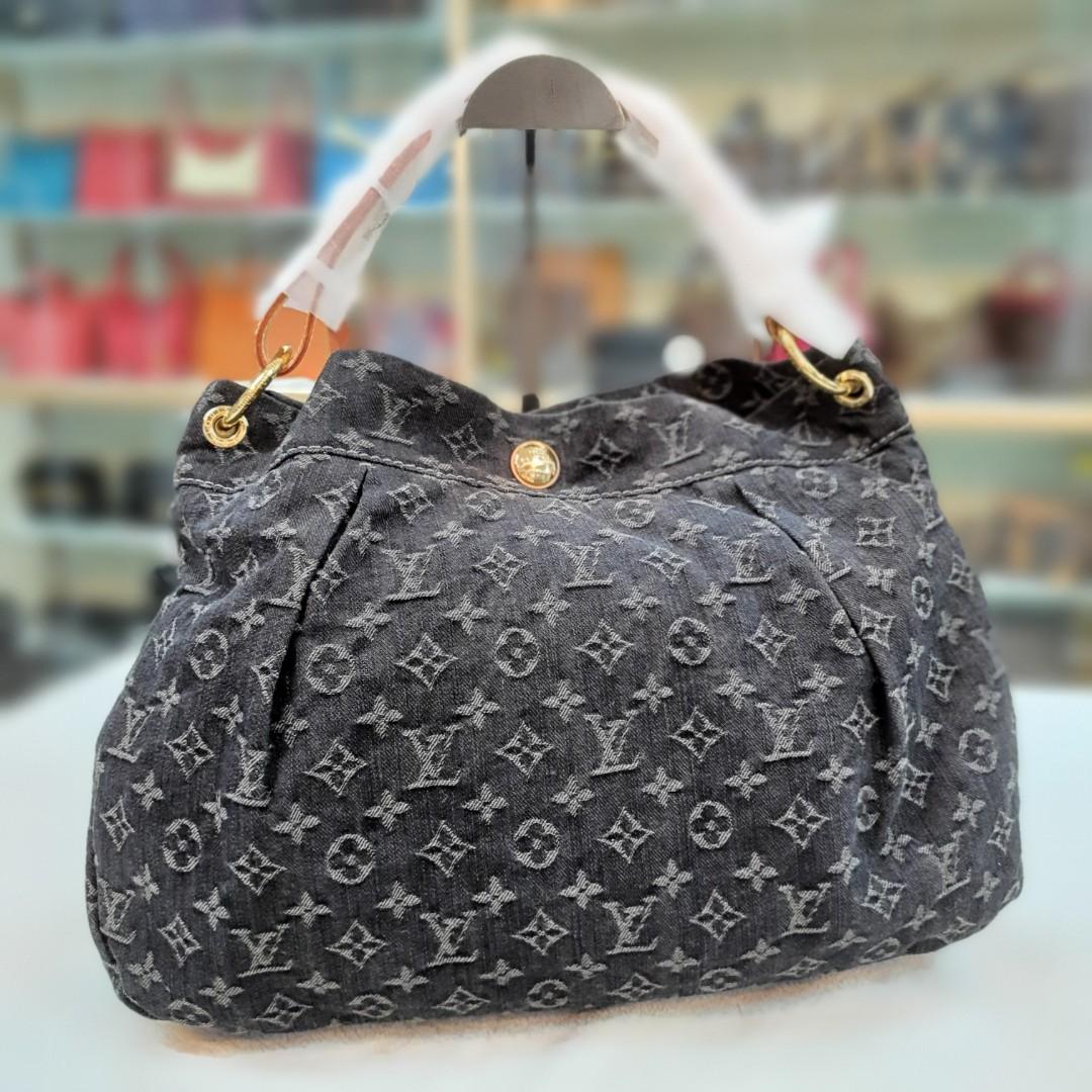 Louis Vuitton Daily GM Monogram Denim, Luxury, Bags & Wallets on Carousell
