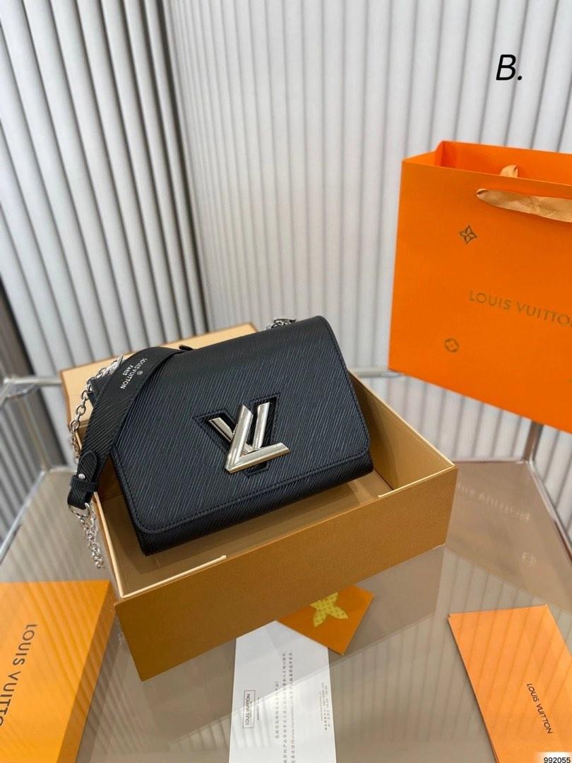 Louis Vuitton* Twist Belt Chain Pouch Black, Luxury, Bags