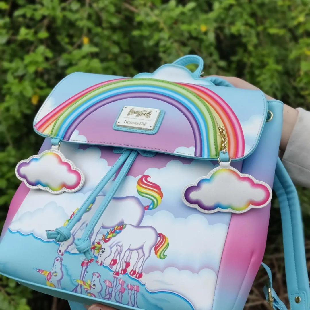 Loungefly Lisa Frank Unicorn Reflection Mini Backpack