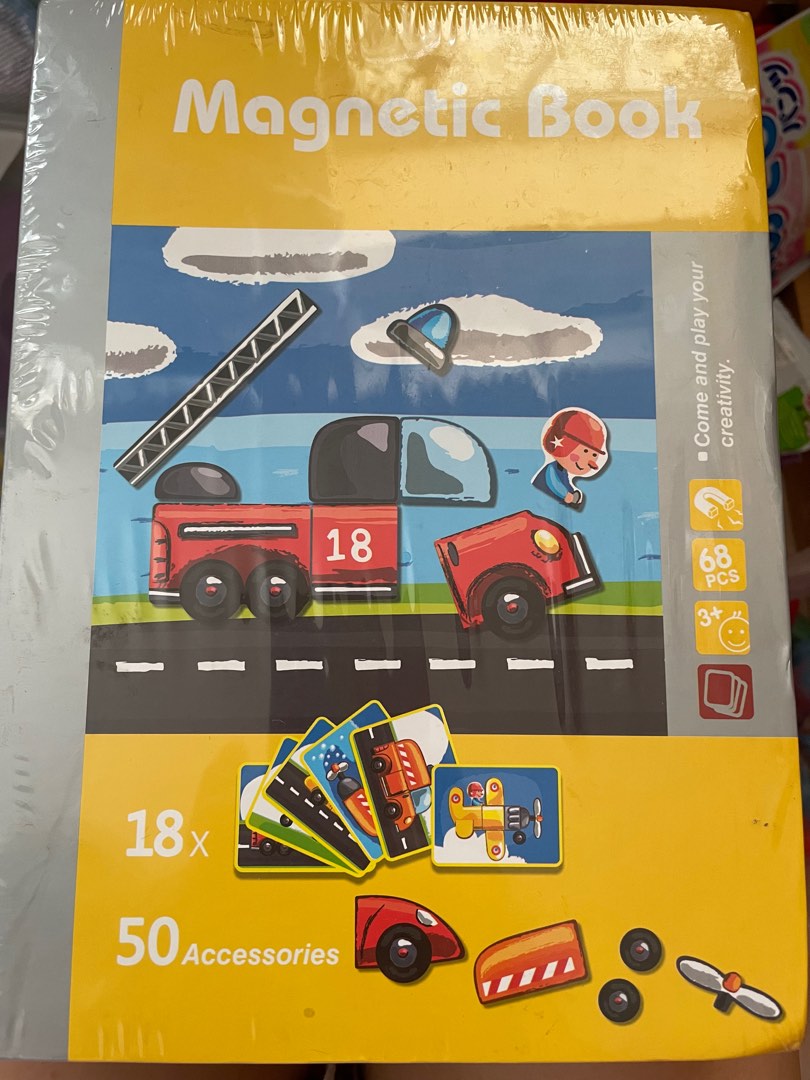 book 磁性拼圖 （常見交通工具）, 興趣及遊戲, 玩具 & 遊戲類 Carousell