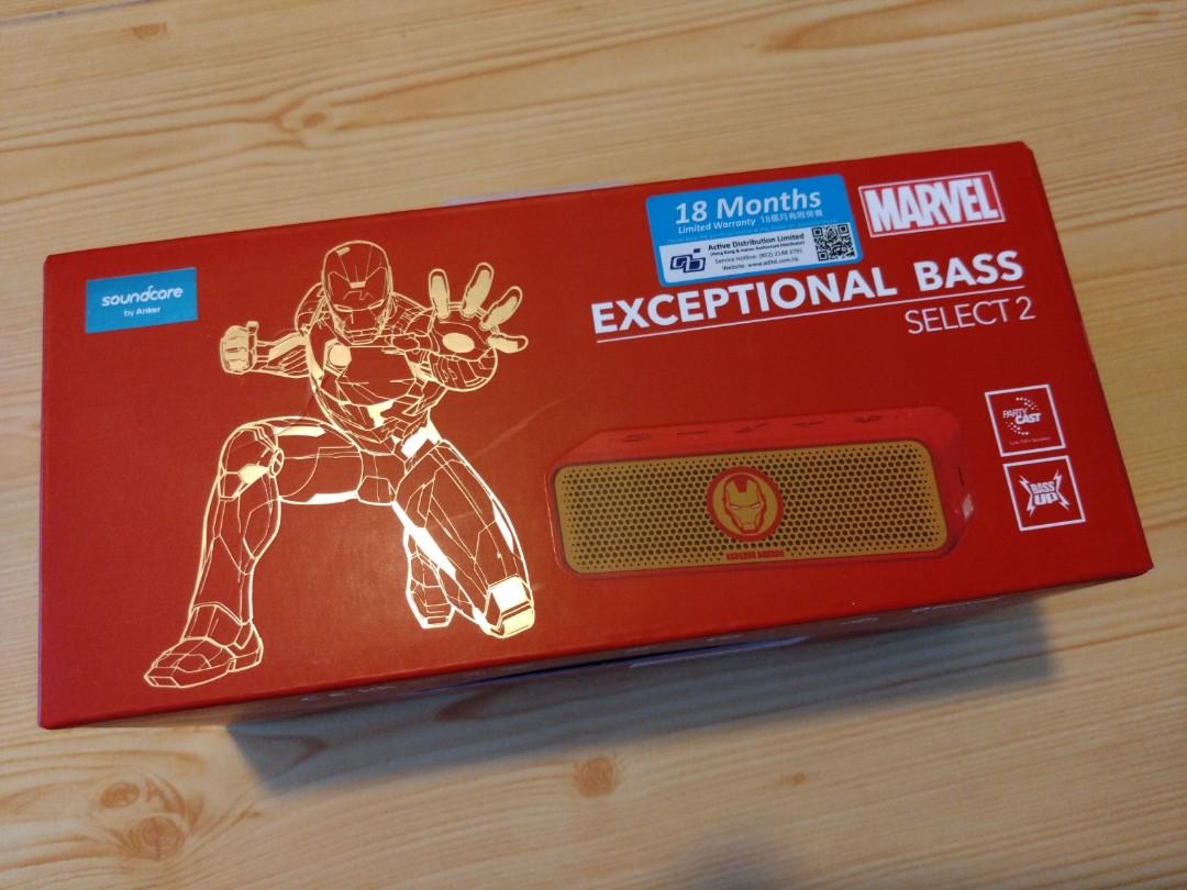 Marvel Iron Man Soundcore Exceptional Bass Select 2, 音響器材, Soundbar、揚聲器