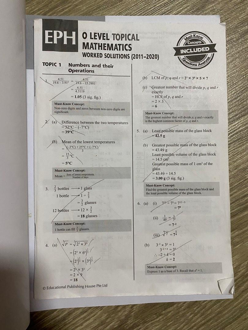 O Level Topical Math Math O level topical book, Hobbies & Toys, Books & Magazines ...