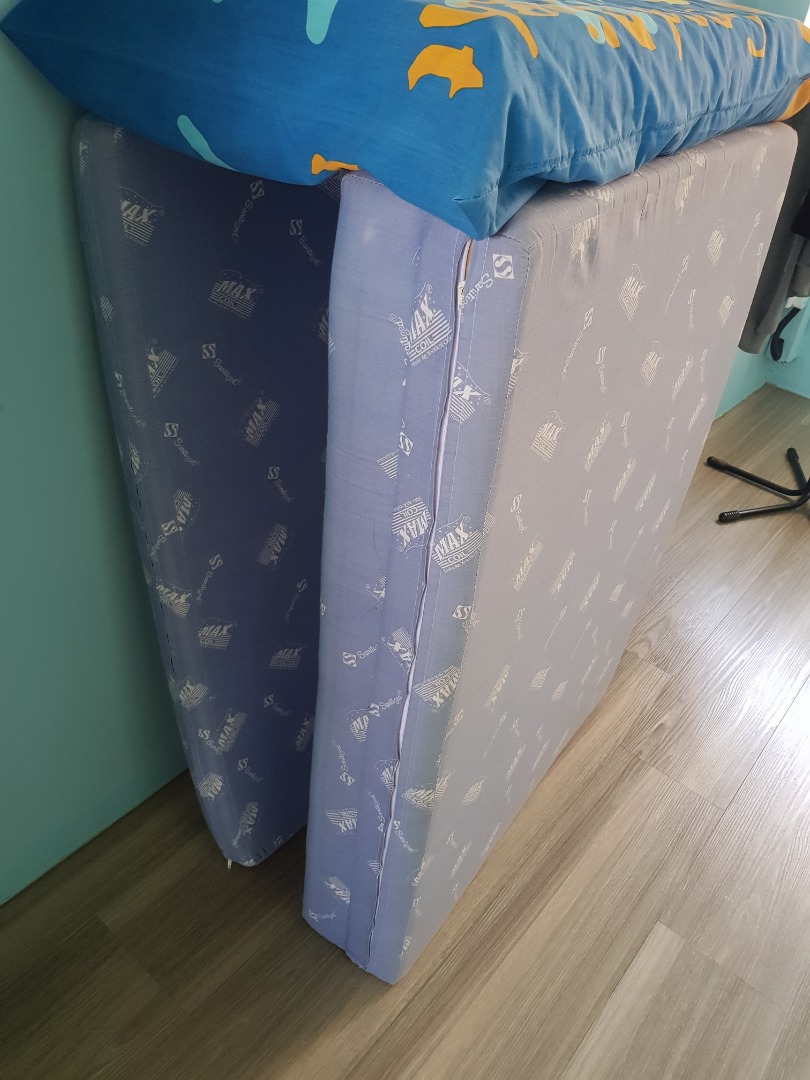 Max coil mattress Single (x2), Furniture & Home Living, Furniture, Bed
