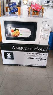 Microwave Oven 20Liters color Black & White (AMERICAN HOME)