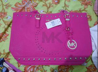 MK pink tote bag
