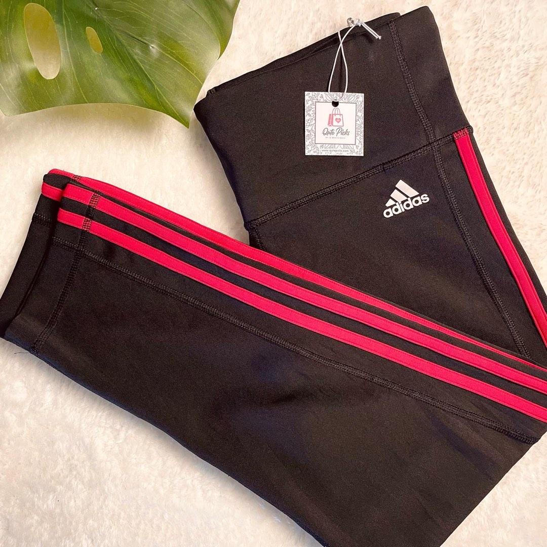 Adidas red leggings and top, Women's Fashion, Activewear on Carousell