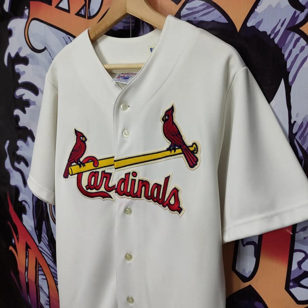 Russell Athletic Mens M St Louis Cardinals MLB Gray Baseball Jersey  Embroidered