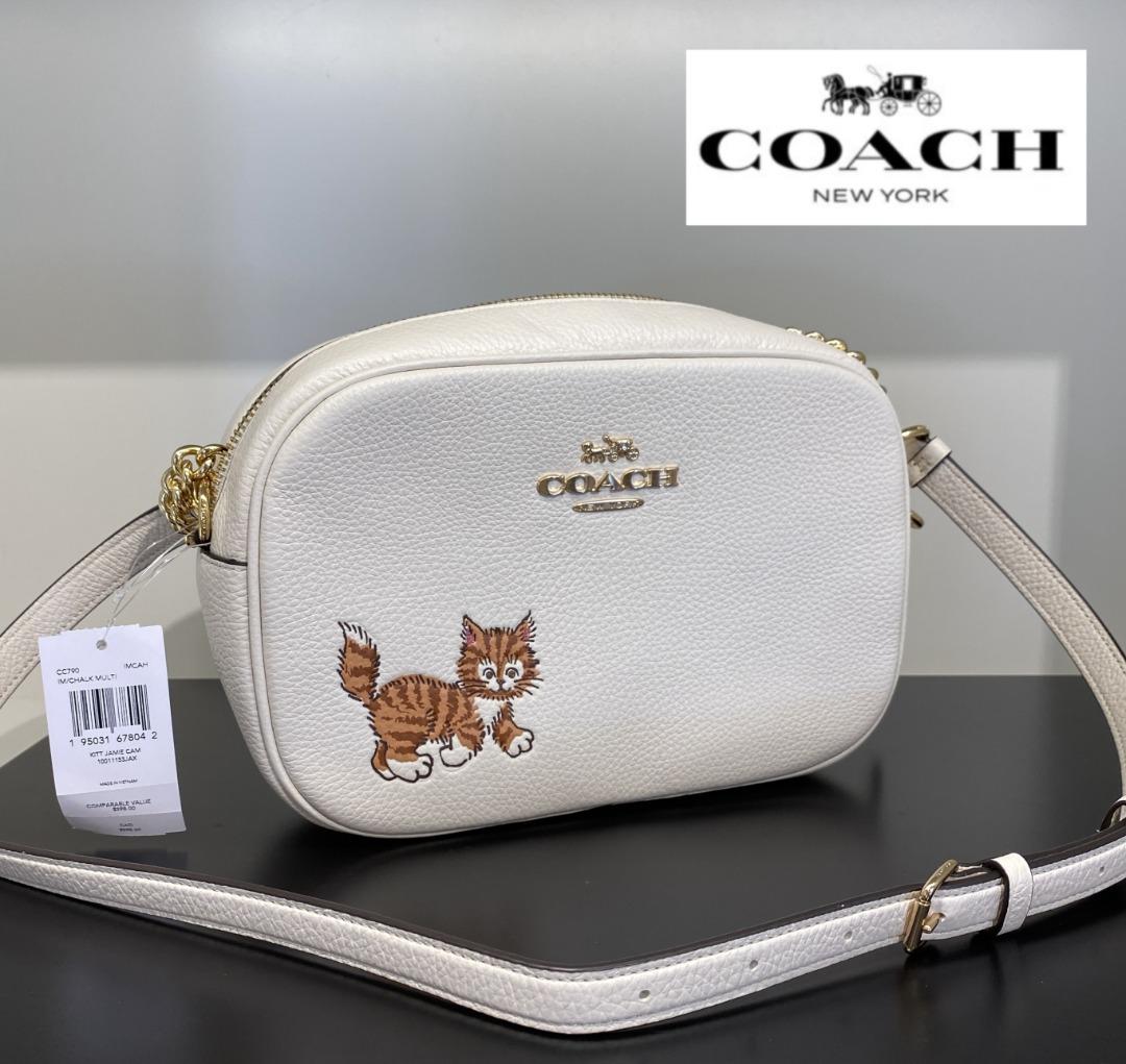 New Coach Original Jamie Camera Bag With Dancing Kitten Crossbody Sling Bag  For Women Come With Complete Set Suitable for Gift, Luxury, Bags & Wallets  on Carousell