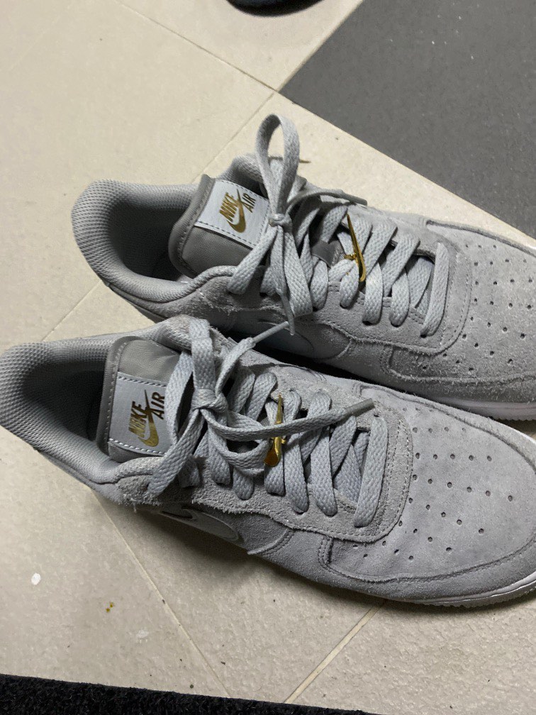 Nike air force top 1 low grey