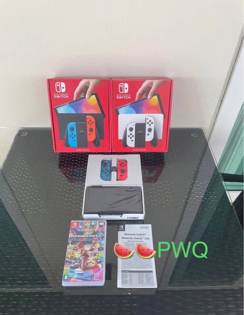 Nintendo Switch OLED Console Local Set Neon/White, Video Gaming, Video