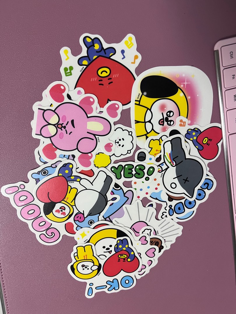 official BTS stickers, Hobbies & Toys, Stationery & Craft, Stationery ...