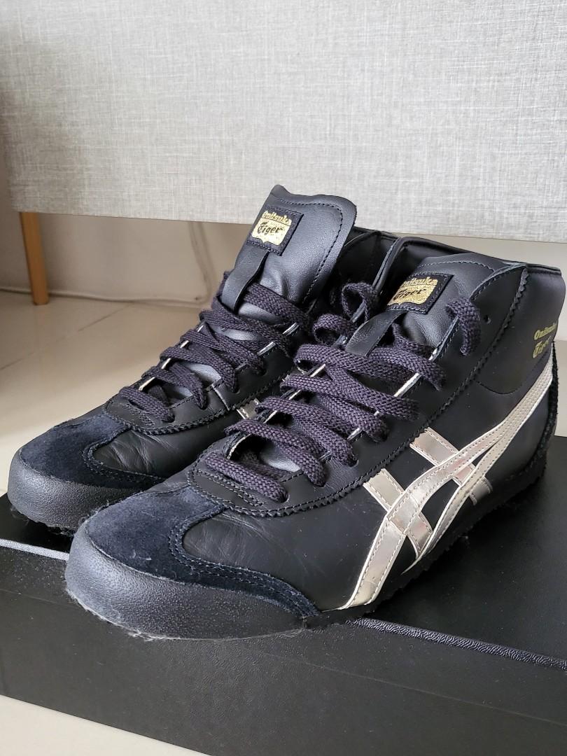 Onitsuka tiger black and gold high tops online