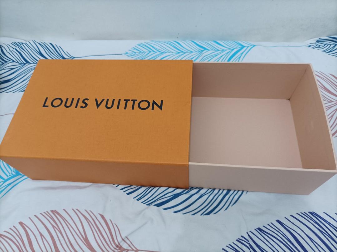 Preloved authentic Louis vuitton Lv black shoe box, Luxury, Accessories on  Carousell