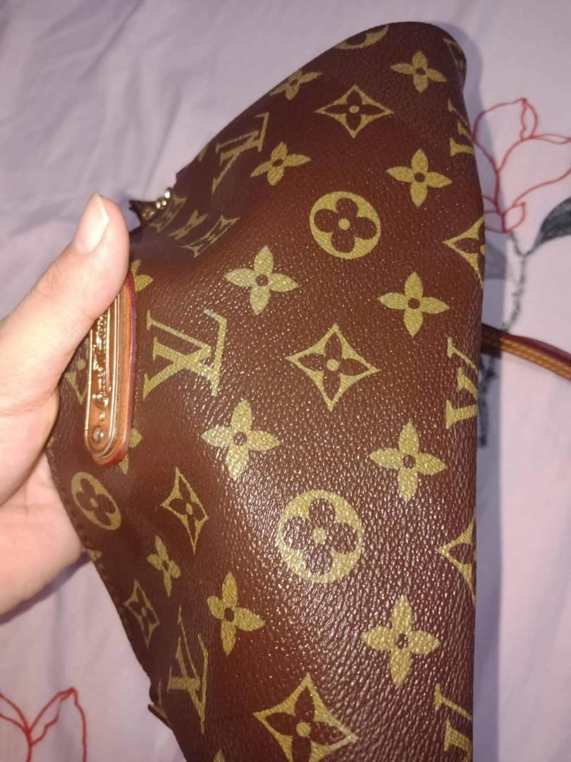 Eva cloth handbag Louis Vuitton Brown in Cloth - 33553698