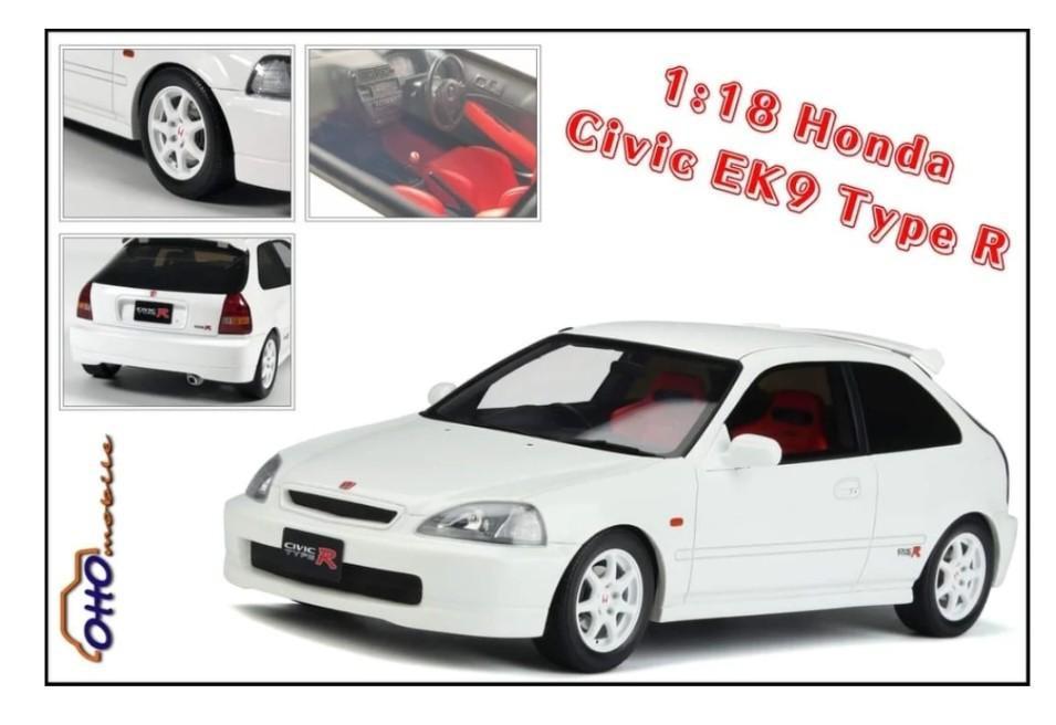 OTTO 1/18 HONDA CIVIC TYPE R EK9 VTEC 模型-