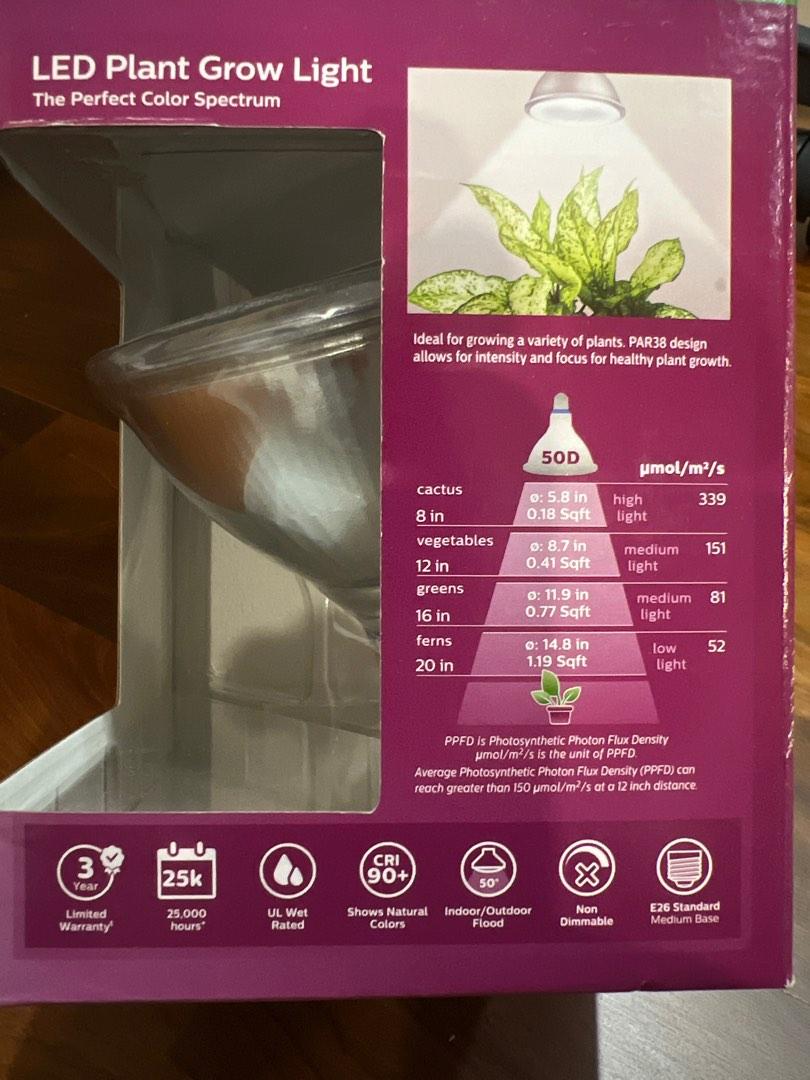 Philips LED plant grow light, Furniture & Home Living, Lighting & Fans, Lighting on Carousell