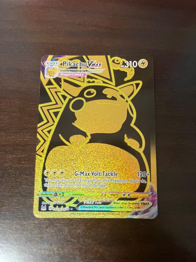 Pokmon Lost Origin Pikachu V MAX Secret Rare Gold Card, Hobbies & Toys,  Toys & Games on Carousell